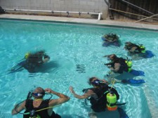 Learn to Dive Scuba diving certification class at Bob's Dive Shop in Fresno